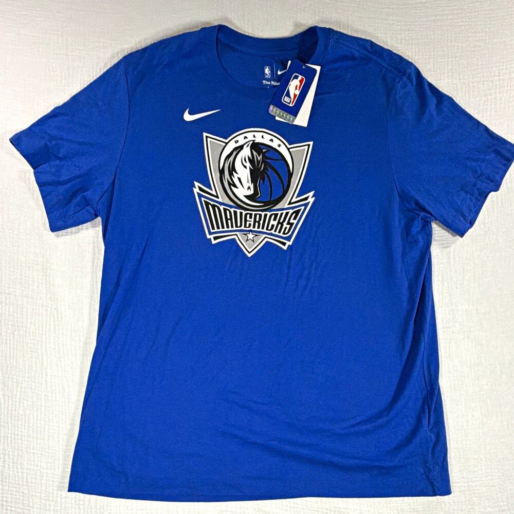 Nike Dallas Mavericks NBA Basketball Blue Shirt T-Shirt Men's Size XL